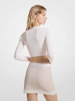 Logo Jacquard Mini Skirt