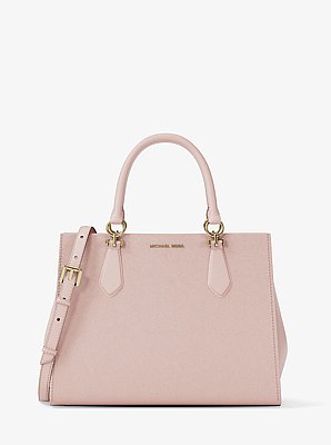 Marilyn Medium Saffiano Leather Satchel in ROS&Aacute;CEO POLVORIENTO | Michael Kors image number 0