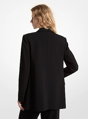 Blazer boyfriend en cr&ecirc;pe