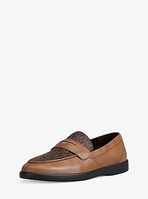 Wesley Leather and Signature Logo Loafer