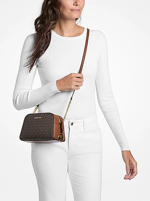Ashton Extra-Small Signature Logo Camera Crossbody Bag