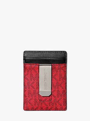 Logo Card Case with Bill Clip