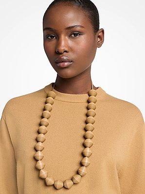 Leather Beads Necklace