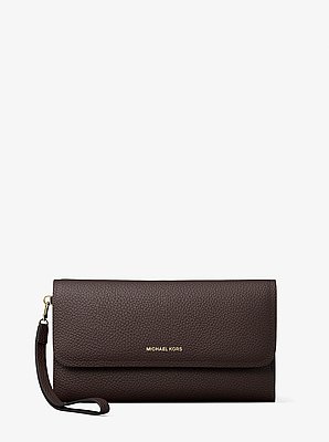 Jet Set Medium Pebbled Leather Smartphone Wristlet