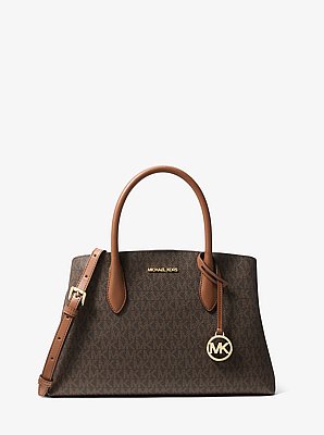 Maya Medium Signature Logo Satchel