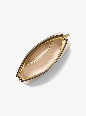 Athena Small Metallic Leather Convertible Clutch