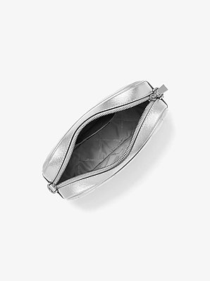 Umh&auml;ngetasche Jet Set Medium aus gestepptem Leder in Metallic-Optik