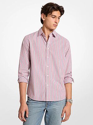 Striped Stretch Cotton Shirt