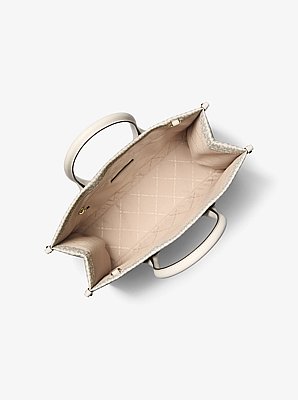 Bolso tote Mirella mediano con logotipo de la marca