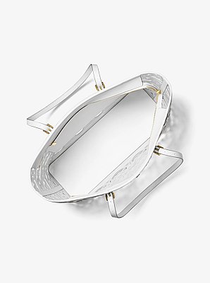 Grand cabas Quinn &agrave; logo d&eacute;coup&eacute; au laser