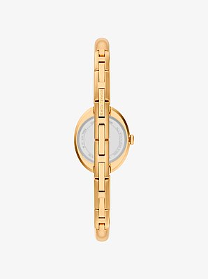 Petite Maude Gold-Tone Bangle Watch
