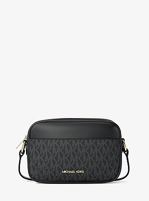 Jet Set Small Signature Logo Camera Crossbody Bag