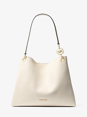 Christina Large Pebbled Leather Shoulder Bag