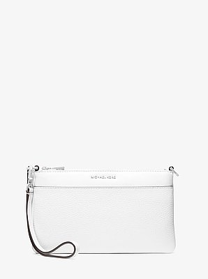 Jet Set Medium Pebbled Leather Convertible Wristlet