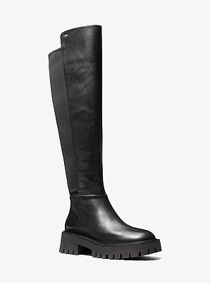 Stivale Asher in pelle con suola carrarmato