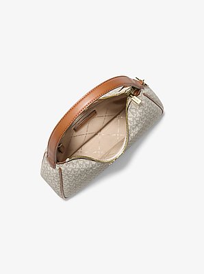 Nayla Small Signature Logo Hobo Shoulder Bag