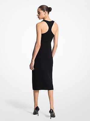Stretch Cashmere Racerback Dress