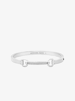 Pav&eacute; Horsebit Bangle
