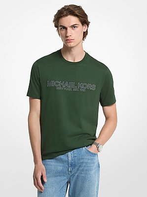 T-shirt en coton &agrave; logo