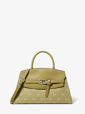 Greta Medium Signature Logo Satchel
