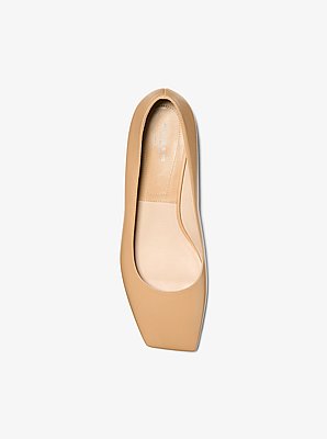 Bailarina plana Isabella de piel