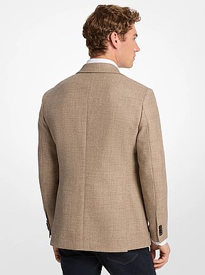 Blazer aus Wolle in Naturfarbe