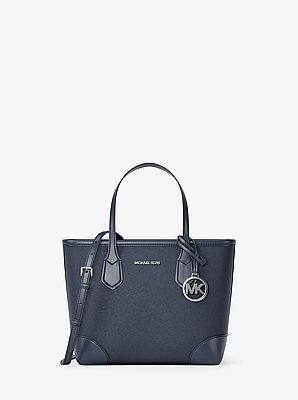 Tr&egrave;s petit sac fourre-tout convertible Eva en cuir Saffiano