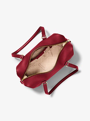 Bolso de hombro Teddi grande texturizado