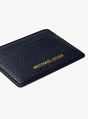 Pebbled Leather Card Case