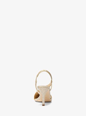 Jaida Glitter Embellished Leather Pump