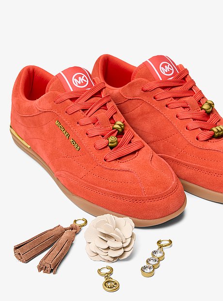 Nolan Embellished Suede Sneaker