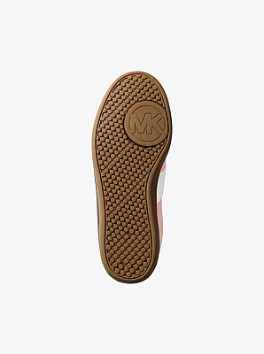 Jovie Leather and Signature Logo Sneaker