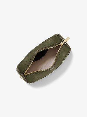 Jet Set Small Leather Camera Crossbody Bag