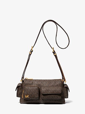 Borsa a spalla Dakota piccola con stampa logo