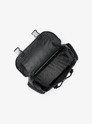 Sac &agrave; dos Cooper urbain de taille moyenne &agrave; rayures et &agrave; logo Signature