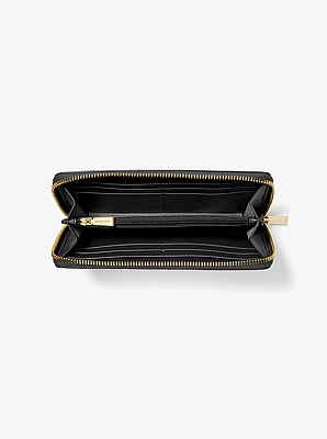 Jet Set Large Pebbled Leather Wallet
