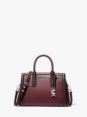 Laila Small Burnished Leather Satchel