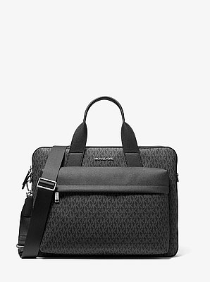 Pacey Medium Signature Logo Pocket Briefcase