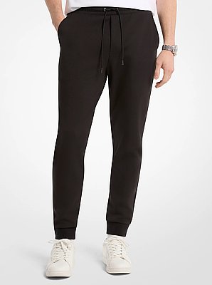 Jogginghose aus Baumwollmischung mit Logo-Besatz