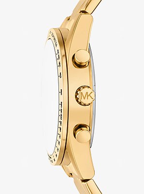 Oversized Warren Gold-Tone Watch