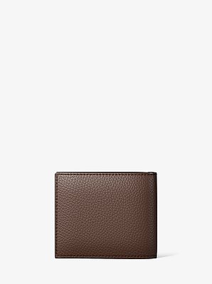 Cooper Pebbled Leather Billfold Wallet With Passcase