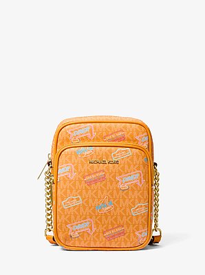 Bandolera Jet Set mediana con adornos y logotipo exclusivo
