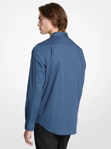 Printed Stretch Cotton Shirt