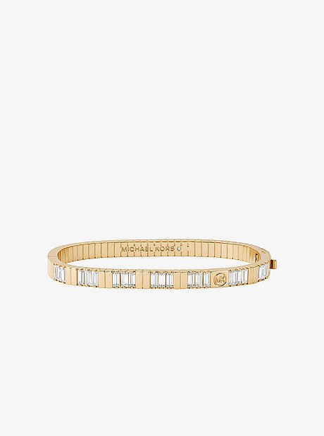 Cubic Zirconia Baguette Bangle