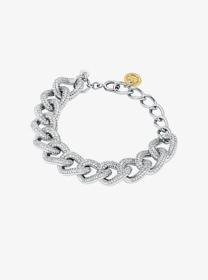 Pav&eacute; Curb-Link Bracelet
