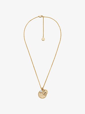 Pav&eacute; Charm Necklace