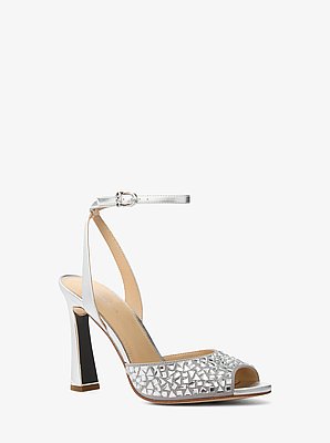 Rosie Embellished Metallic Sandal