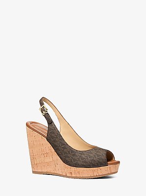 Rosie Signature Logo Wedge Sandal