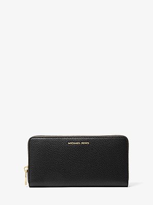 Cartera Jet Set grande de piel granulada