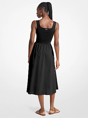 Viscose Blend Midi Dress